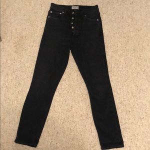 AGOLDE NICO navy denim jeans